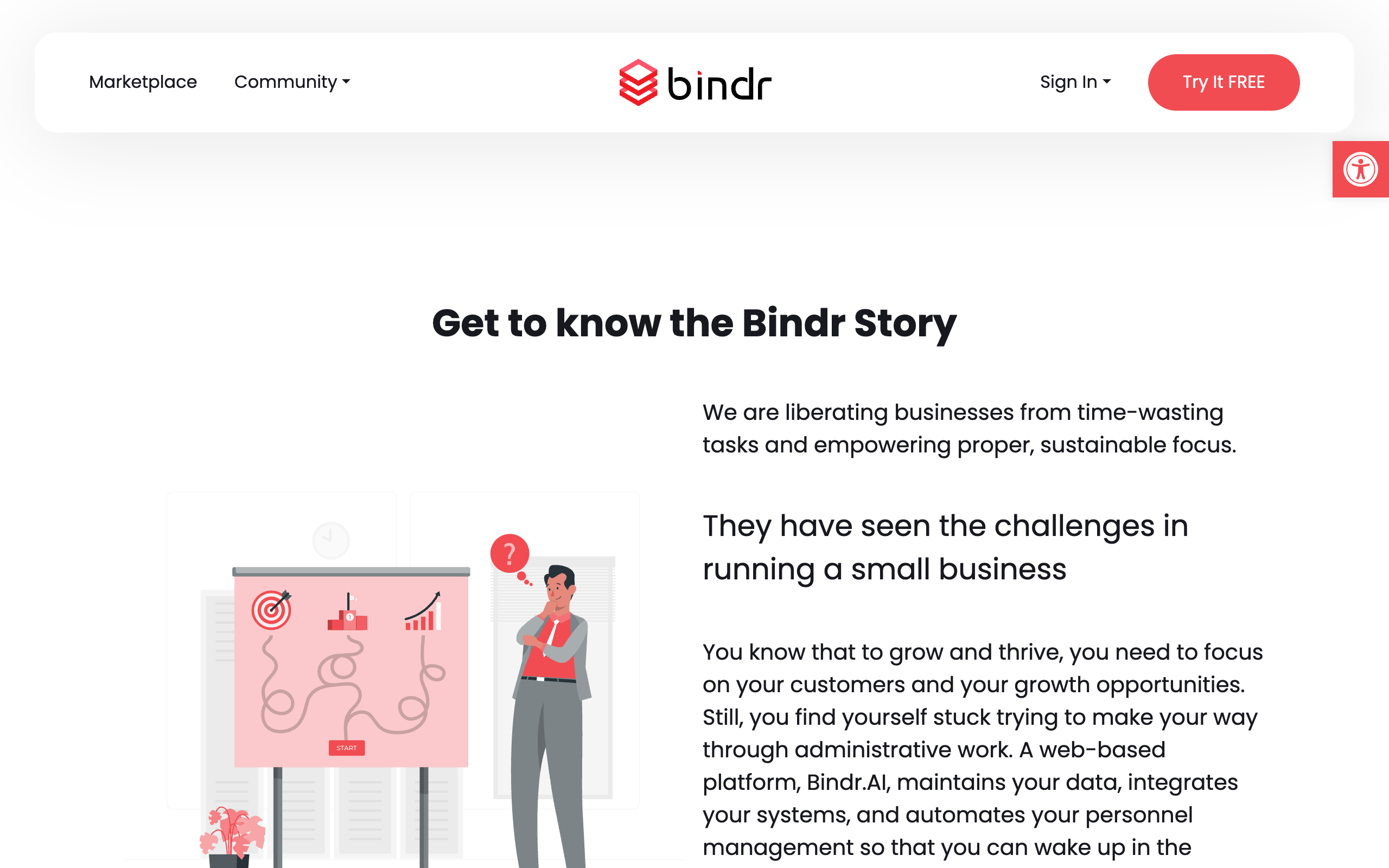 Bindr.AI flat illustration for team collaboration