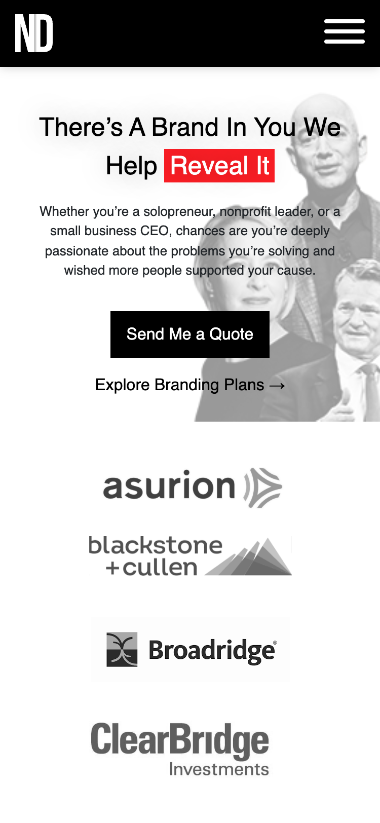 Netrocon Branding Mobile View Screenshot